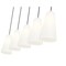 Z-Lite Farrell 5 Light Linear Chandelier, 6in. W x 11in. H, Brushed Nickel 3043P6-5L-BN - alternate 2